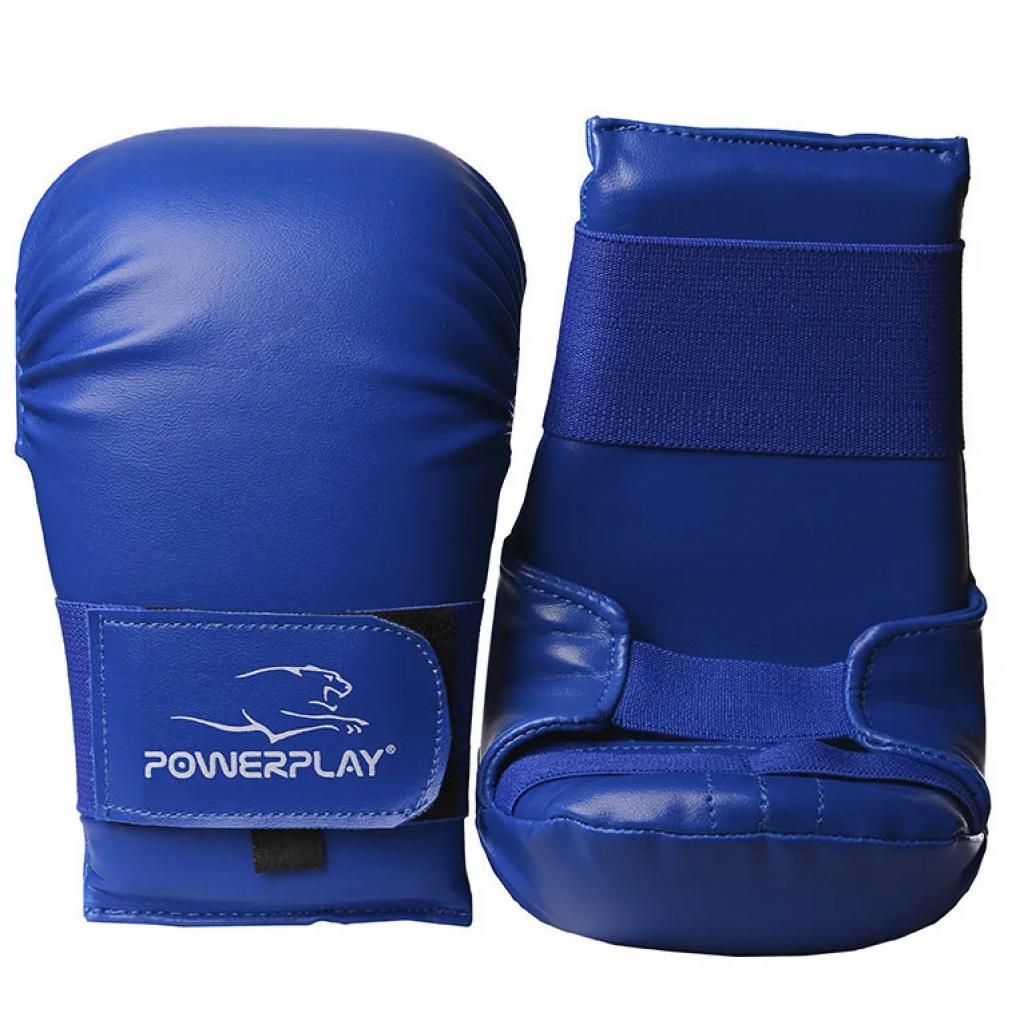 Перчатки для карате PowerPlay 3027 Сині L (PP_3027_L_Blue)