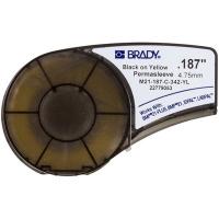 Фото - Прочее для торговли Brady Етикетка  термозбіжна трубка, 1.57 - 3.81 мм, Black on Yellow (M21-18 