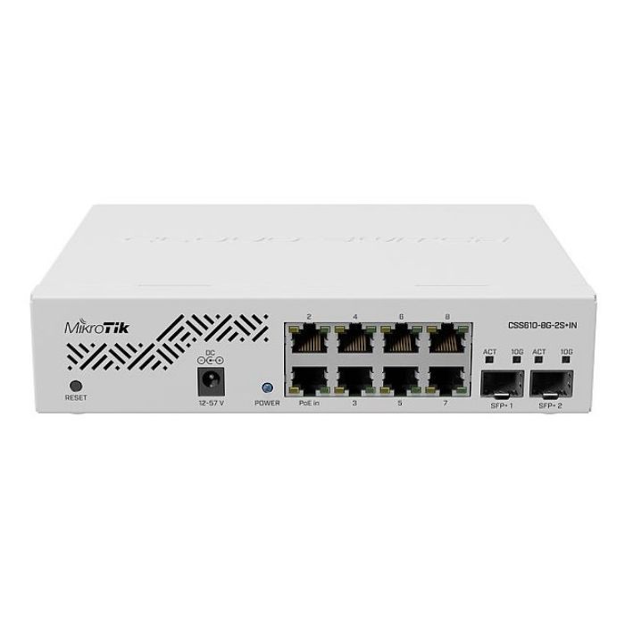 Комутатор мережевий Mikrotik CSS610-8G-2S+IN