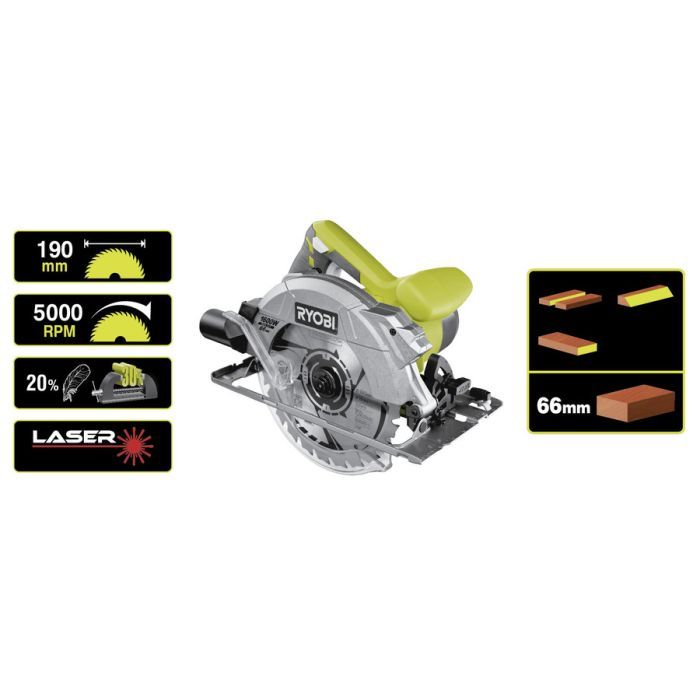 Дискова пила Ryobi Ryobi RCS1600-K (5133002779) зображення 6