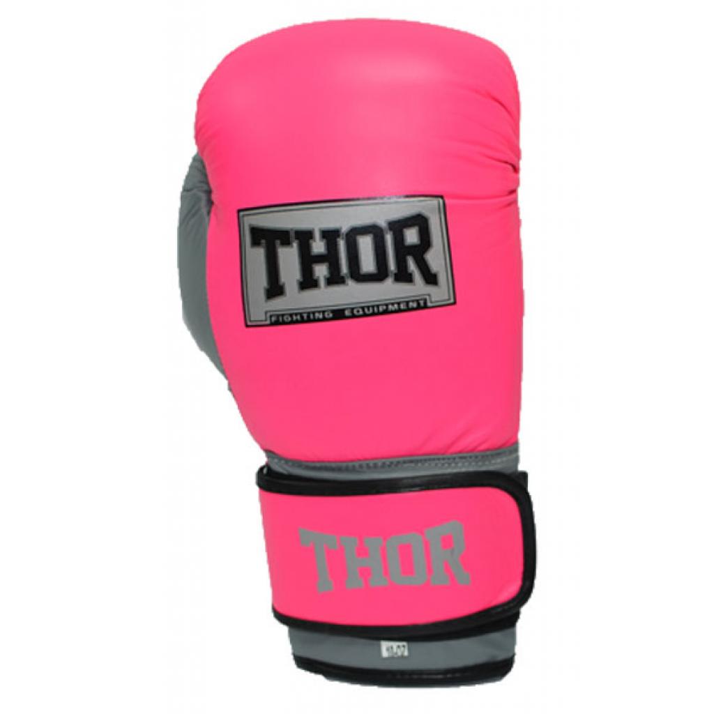 Боксерські рукавички Thor Typhoon 12oz Pink/White/Grey (8027/02(Leath)Pink/Grey/W 12 oz.) зображення 2