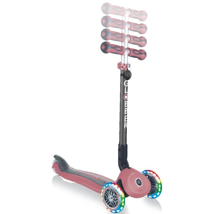 Самокат Globber Go Up Deluxe Lights Led 5 в 1 розовый (646-210) изображение 5