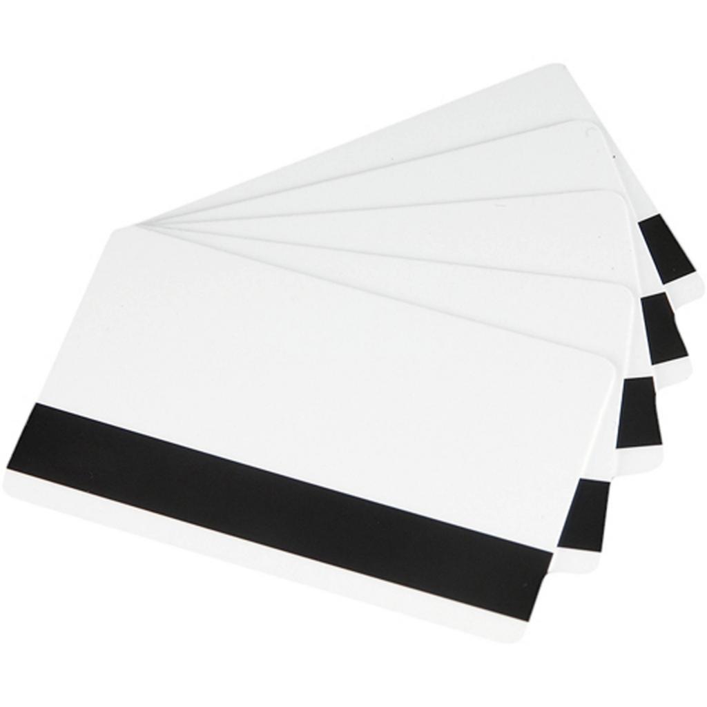 Карточка пластиковая чистая IDCard с магнитной полосой, white (01-040)