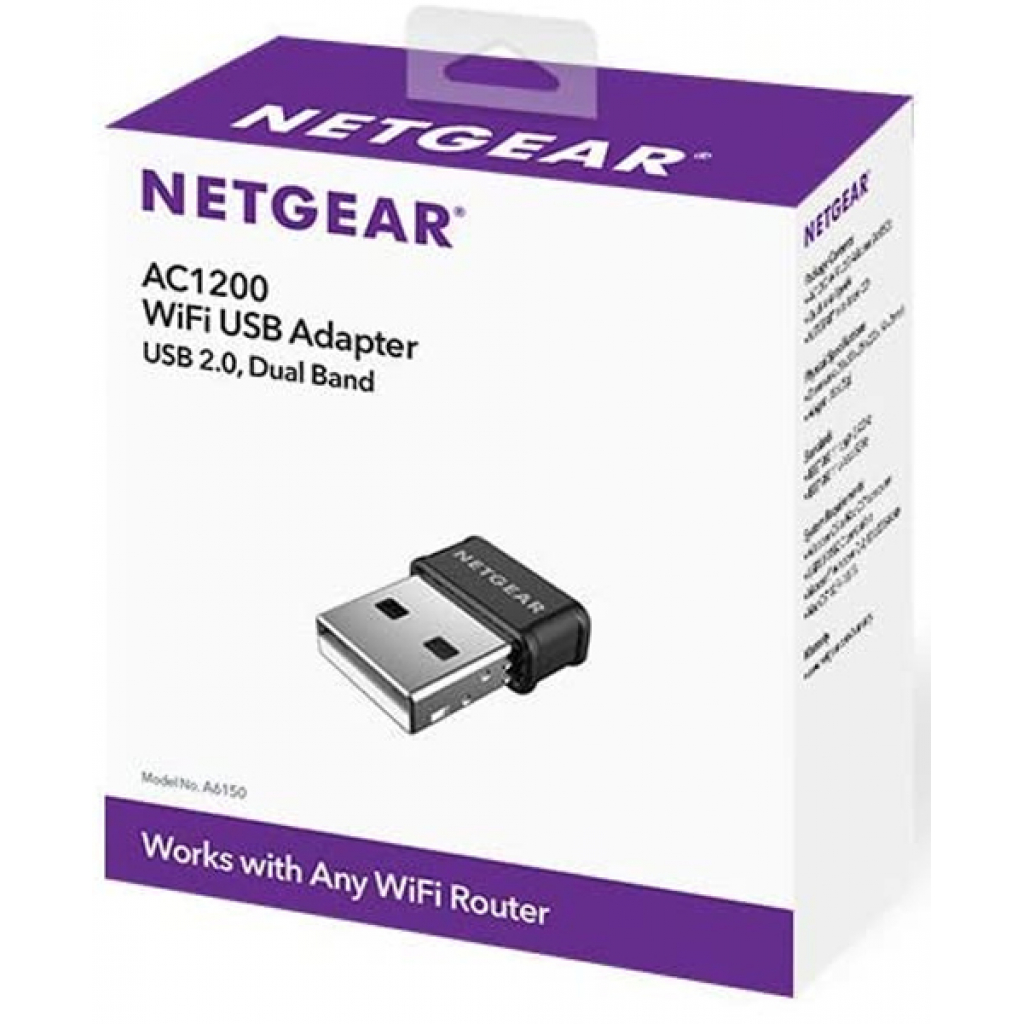 Мережева карта Wi-Fi Netgear A6150 (A6150-100PES) зображення 3