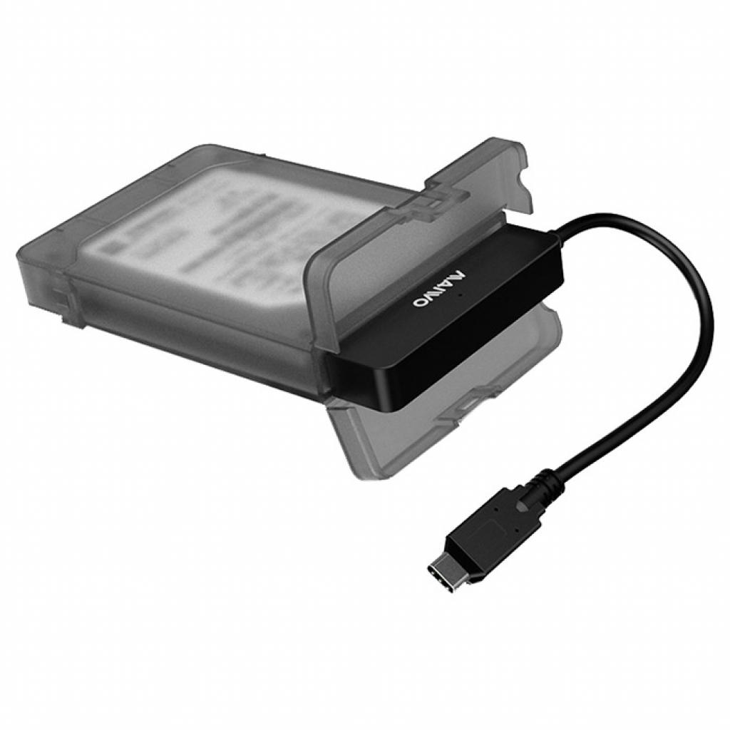 Адаптер Maiwo USB3.1 GEN1 TypeC to HDD 2,5" SATA/SSD black (K104G2 black) зображення 2