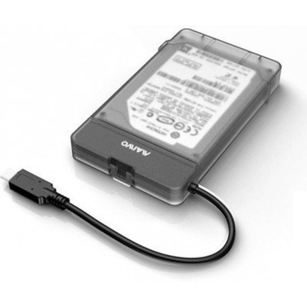 Адаптер Maiwo USB3.1 GEN1 TypeC to HDD 2,5" SATA/SSD black (K104G2 black) зображення 4