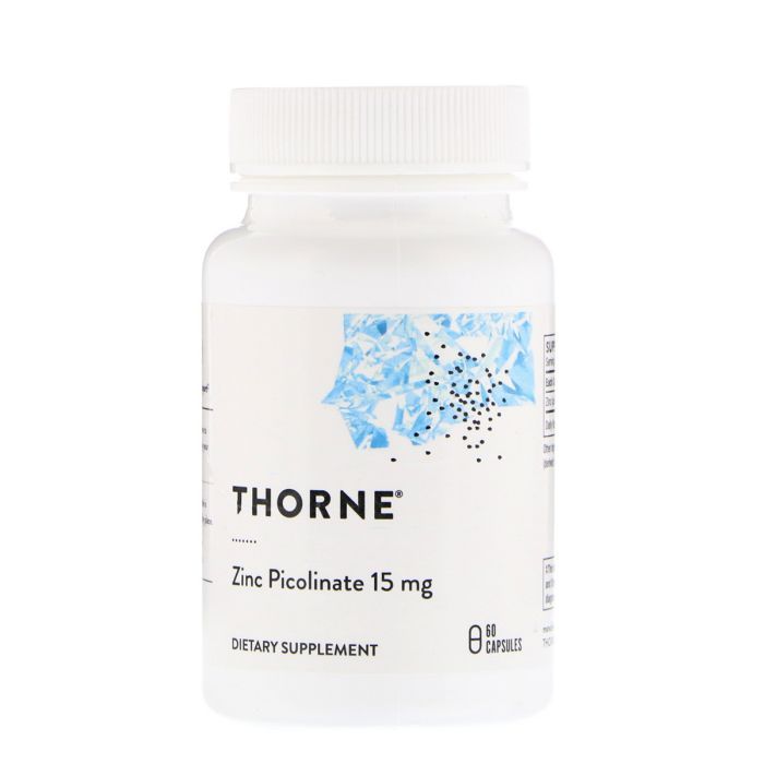 Минералы Thorne Research Цинк Пиколинат 15 мг, Zinc Picolinate, 60 капсул (THR-21002)