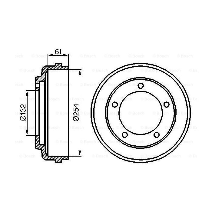 Тормозной барабан Bosch 0 986 477 048