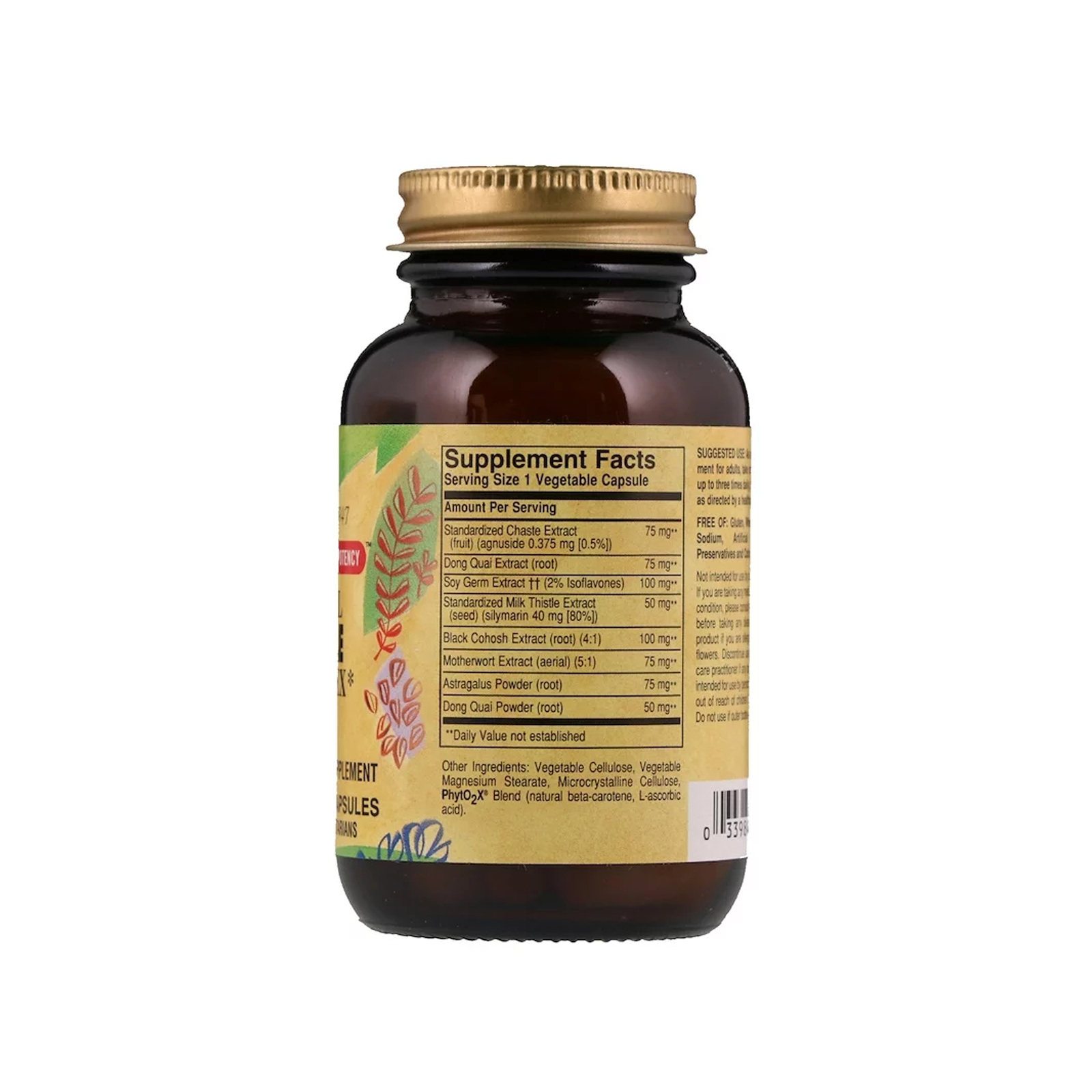 Витаминно-минеральный комплекс Solgar Травяной Комплекс для Женщин, Herbal Female Complex, 50 вег (SOL-04163) изображение 2