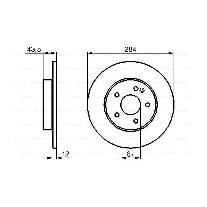 Тормозной диск Bosch 0 986 478 262 изображение 5