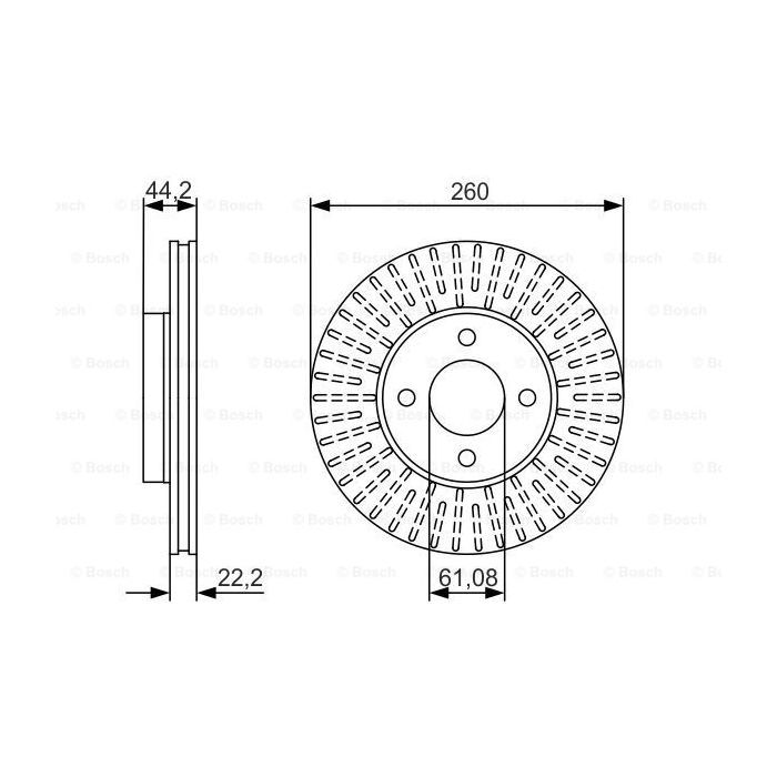 Тормозной диск Bosch 0 986 479 090 изображение 5
