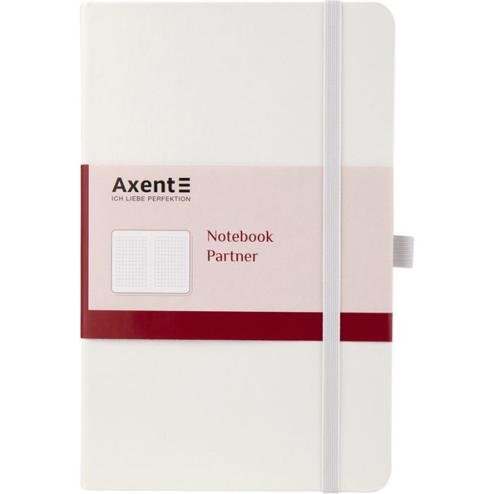 Блокнот Axent Partner, А5, 125х195 мм, 96л, клет, белый (8201-21-A)