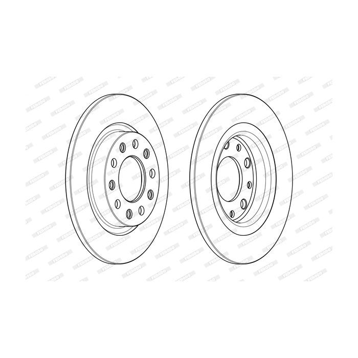 Тормозной диск FERODO DDF2333C