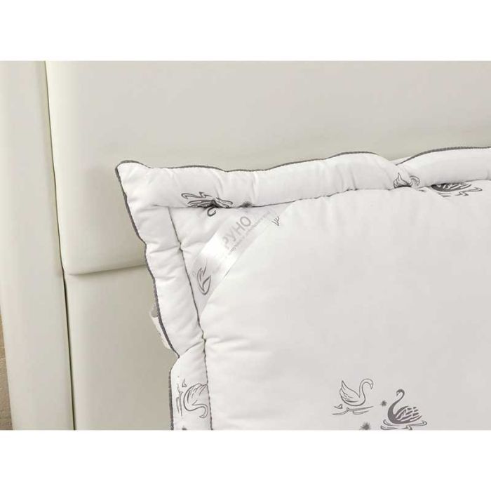 Подушка Руно из искусственного лебединого пуха Silver Swan с рамочкой (309_Silver Swan) изображение 3