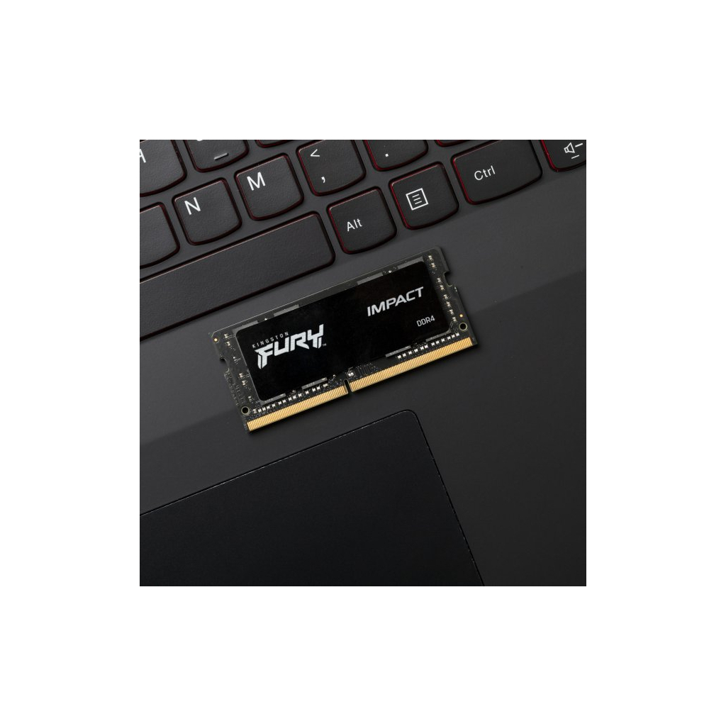Модуль памяти для ноутбука SoDIMM DDR4 32GB (2x16GB) 2666 MHz FURY Impact Kingston Fury (ex.HyperX) (KF426S16IBK2/32) изображение 6