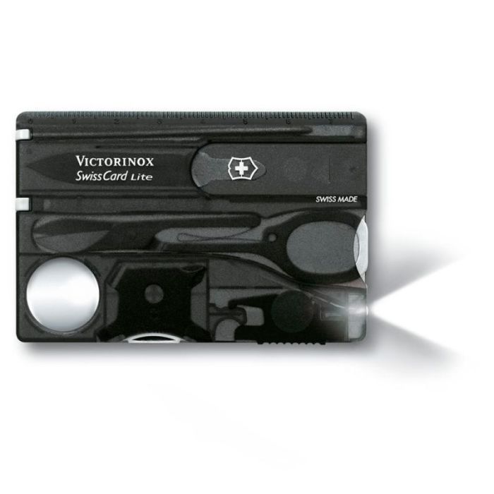Мультитул Victorinox SwissCard Lite Transparent Black Blister (0.7333.T3B1) зображення 5