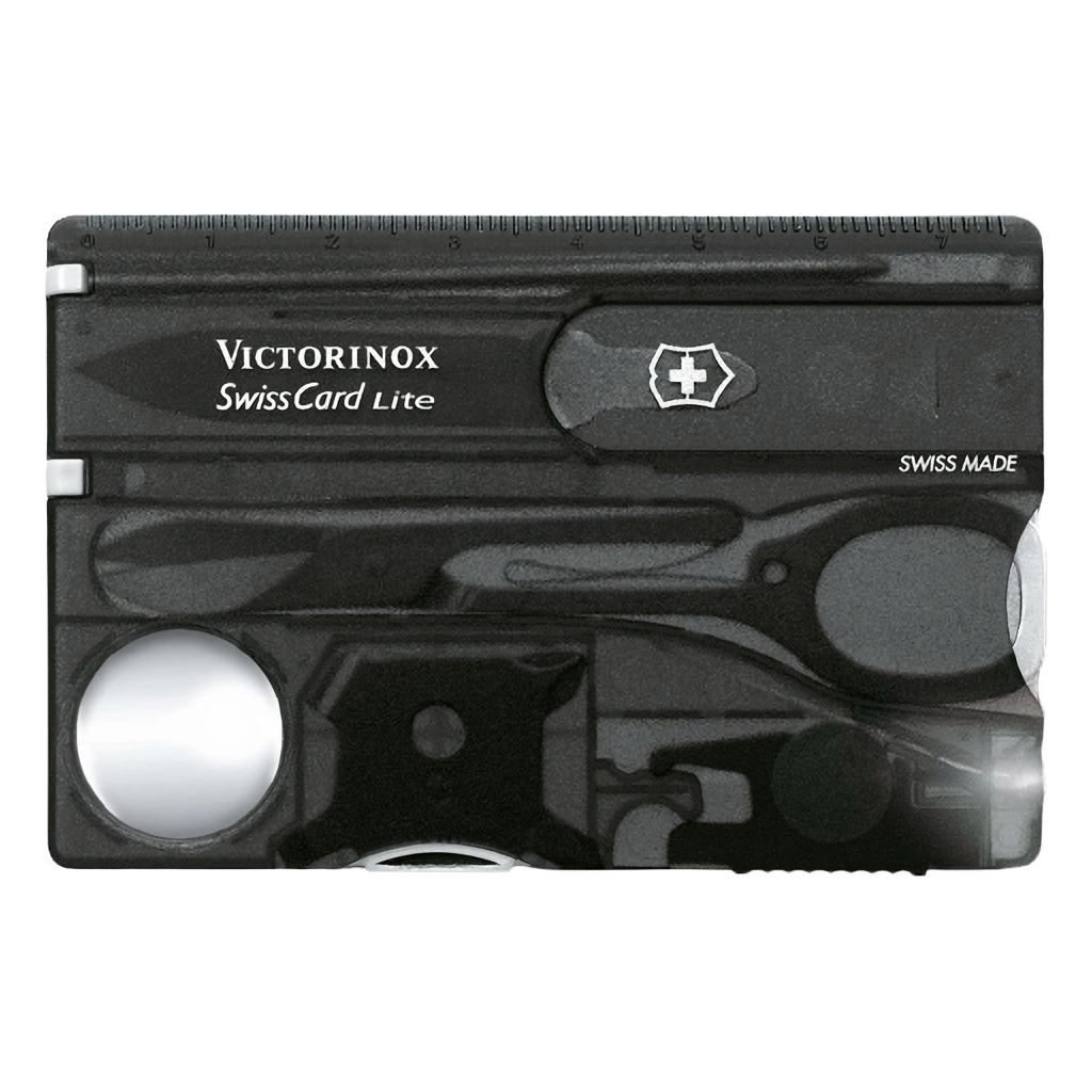 Нож Victorinox SwissCard Lite Transparent Black Blister (0.7333.T3B1) изображение 6