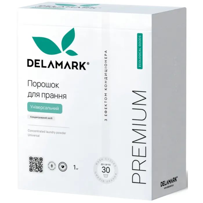 Стиральный порошок DeLaMark Premium Line Universal с эффектом кондиционера 1 кг (4820152330963)