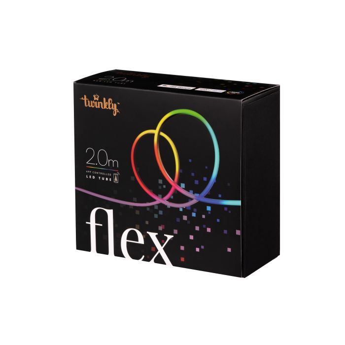Гірлянда Twinkly Smart LED Flex RGB, гнучкий контур, IP20, 2м, кабель білий (TWFL200STW-WEU) зображення 2