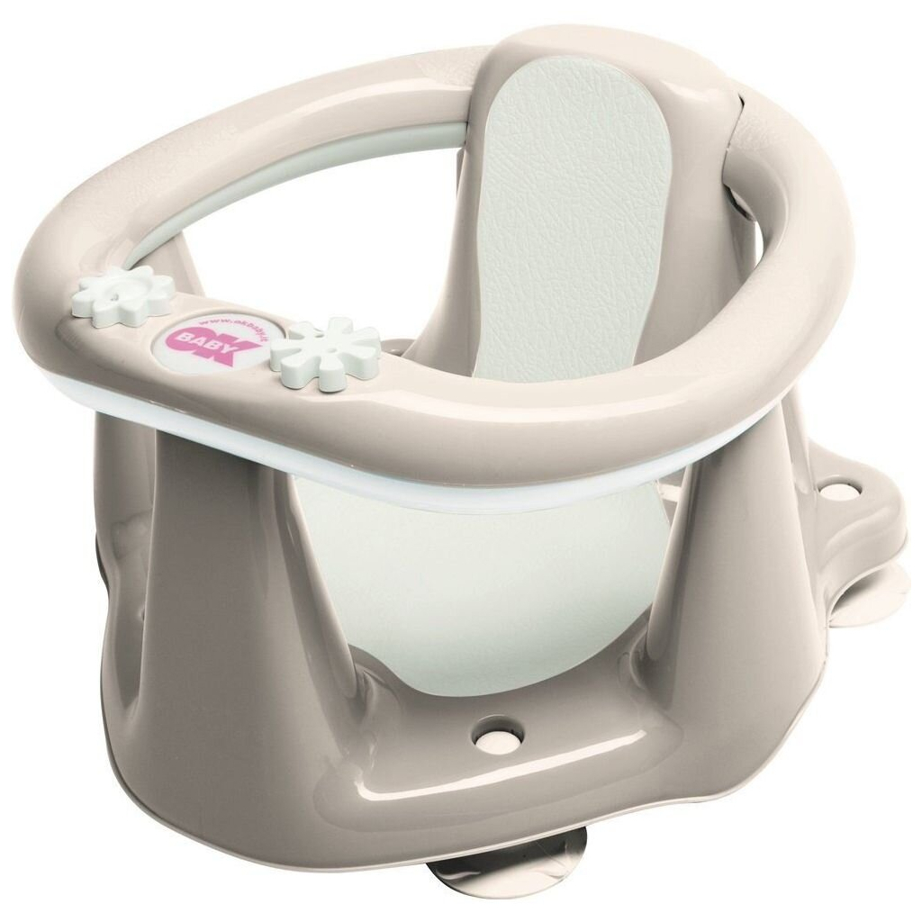 Сидіння у ванну Ok Baby Flipper Evolution з нековзним покриттям і термодатчиком Сіре (37992035)