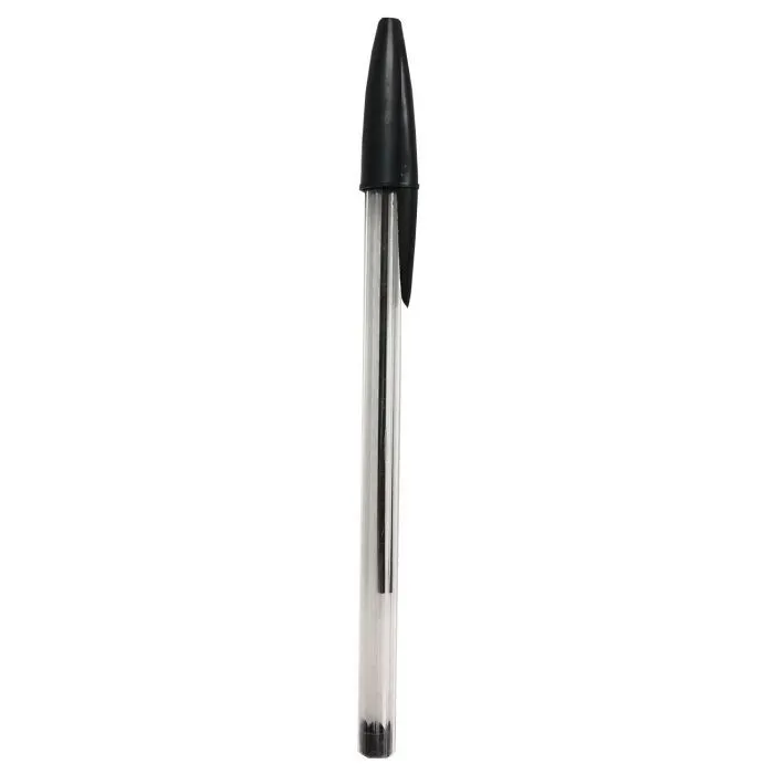 Ручка кулькова H-Tone 0,7 мм, чорна, уп. 50 шт (PEN-HT-JJ20103-B)