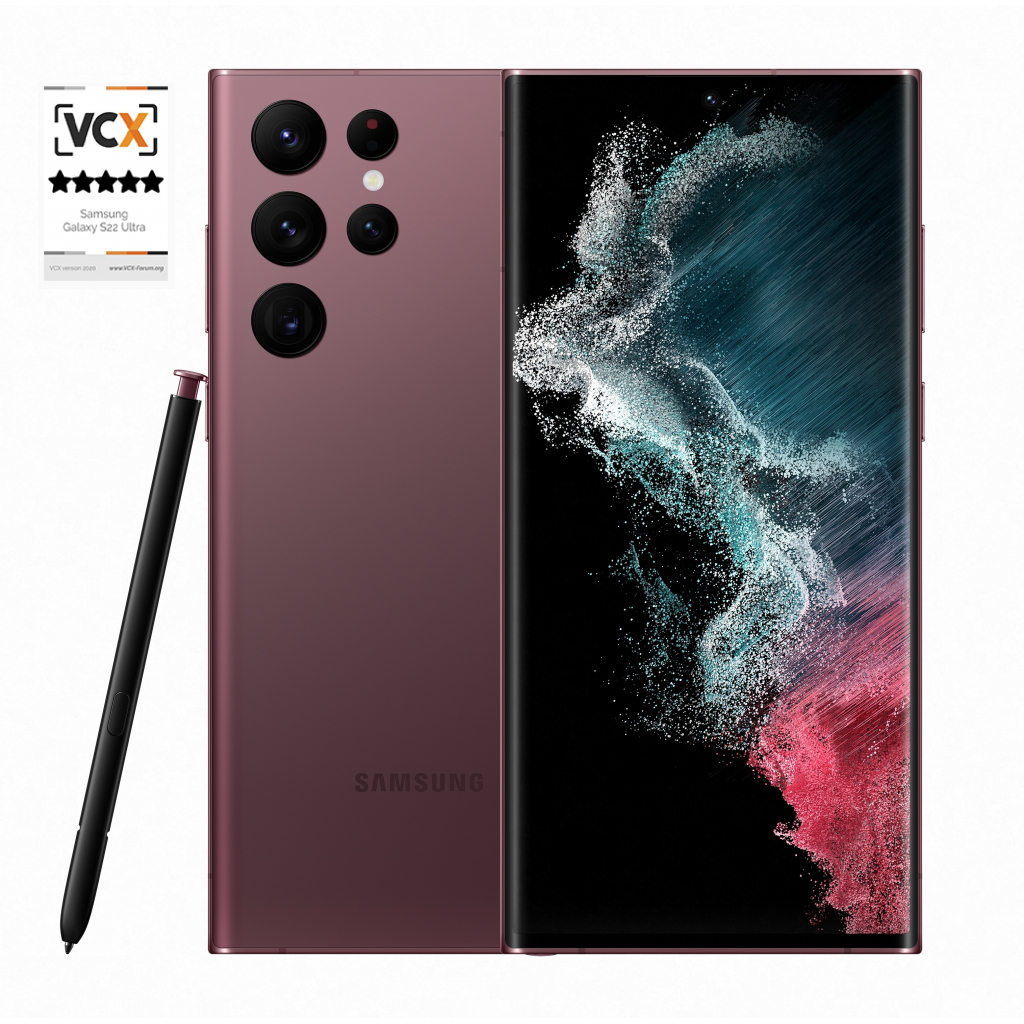 Мобільний телефон Samsung Galaxy S22 Ultra 5G 12/512Gb Dark Red (SM-S908BDRHSEK)