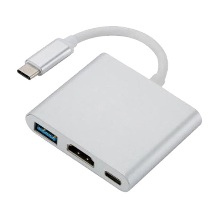 Перехідник Dynamode Dynamode USB3.1 Type-C to 1хHDMI, 1хUSB 3.0, 1хUSB Type-C Fe (Multiport USB 3.1 Type-C to HDMI)