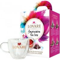 Чай Lovare Impression Tea Box 28 шт. + стеклянная чашка (77231)