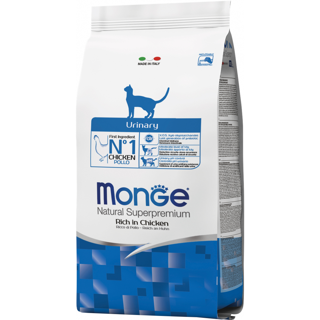 Сухий корм для кішок Monge Cat Urinary зі смаком лосося і рису 400 г (8009470011907)