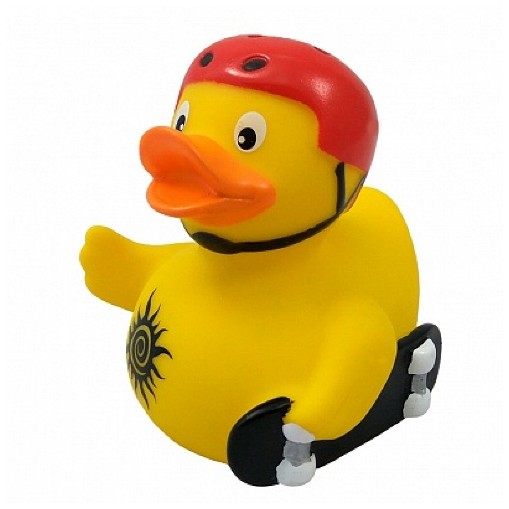 Іграшка для ванної Funny Ducks Качка Скейтбордер (L1943)