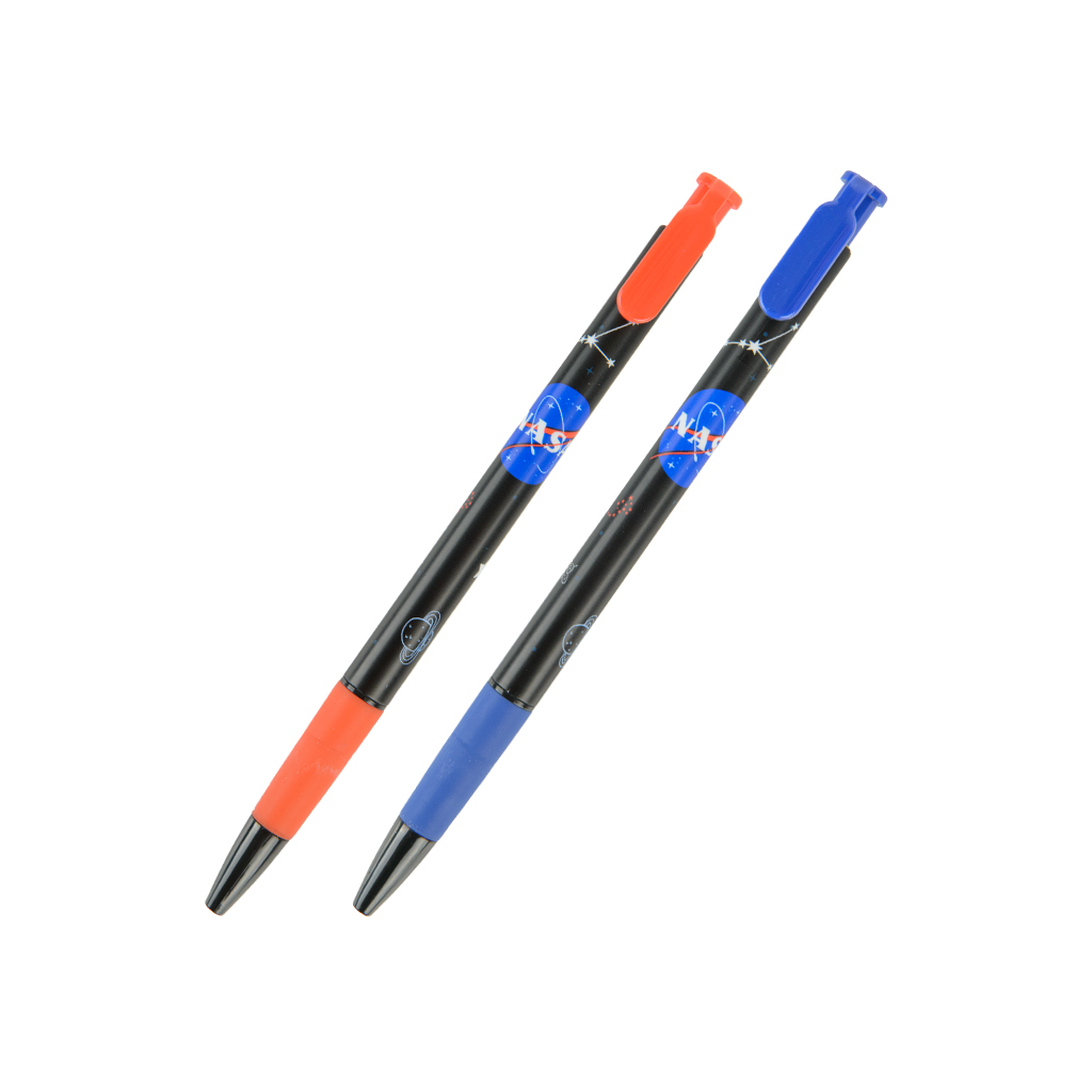 Ручка шариковая Kite автоматическая NASA, синяя (NS22-363)