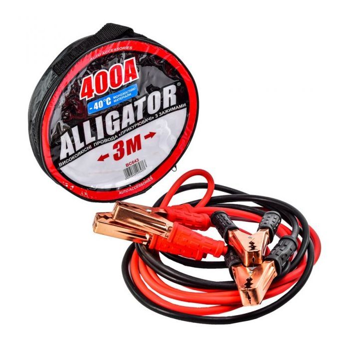 Провода для запуска для автомобиля CarLife Alligator 400А (BC643) изображение 2