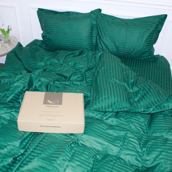 Постільна білизна MirSon Satin 30-0017Green 160х220 Сімейний (2200005254127) зображення 4