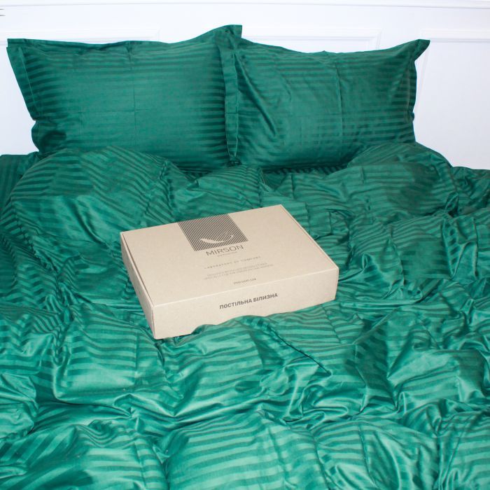 Постільна білизна MirSon Satin 30-0017Green 160х220 Сімейний (2200005254127) зображення 7