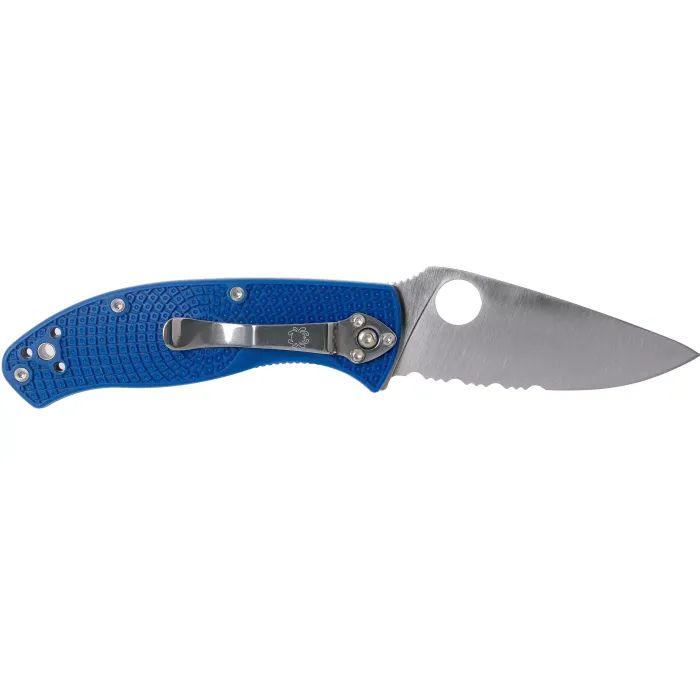 Нож Spyderco Tenacious S35VN полусеррейтор Blue (C122PSBL) изображение 2