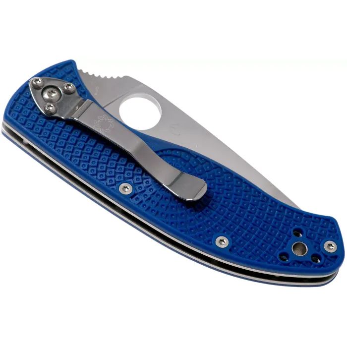 Нож Spyderco Tenacious S35VN полусеррейтор Blue (C122PSBL) изображение 7