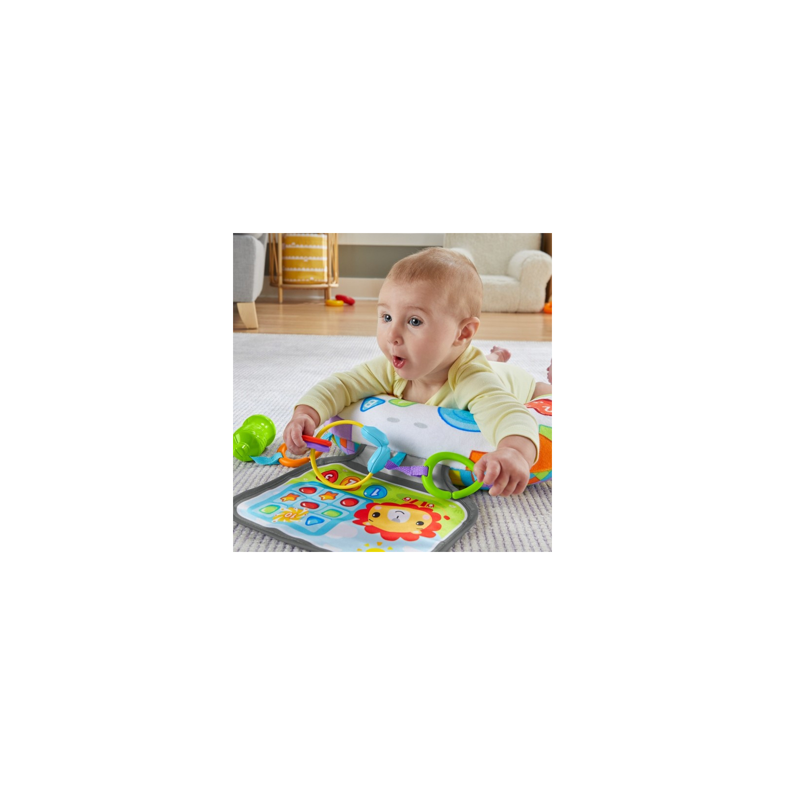 Дитячий килимок Fisher-Price Подушка для гри на животику Веселий джойстик (HGB89) зображення 5