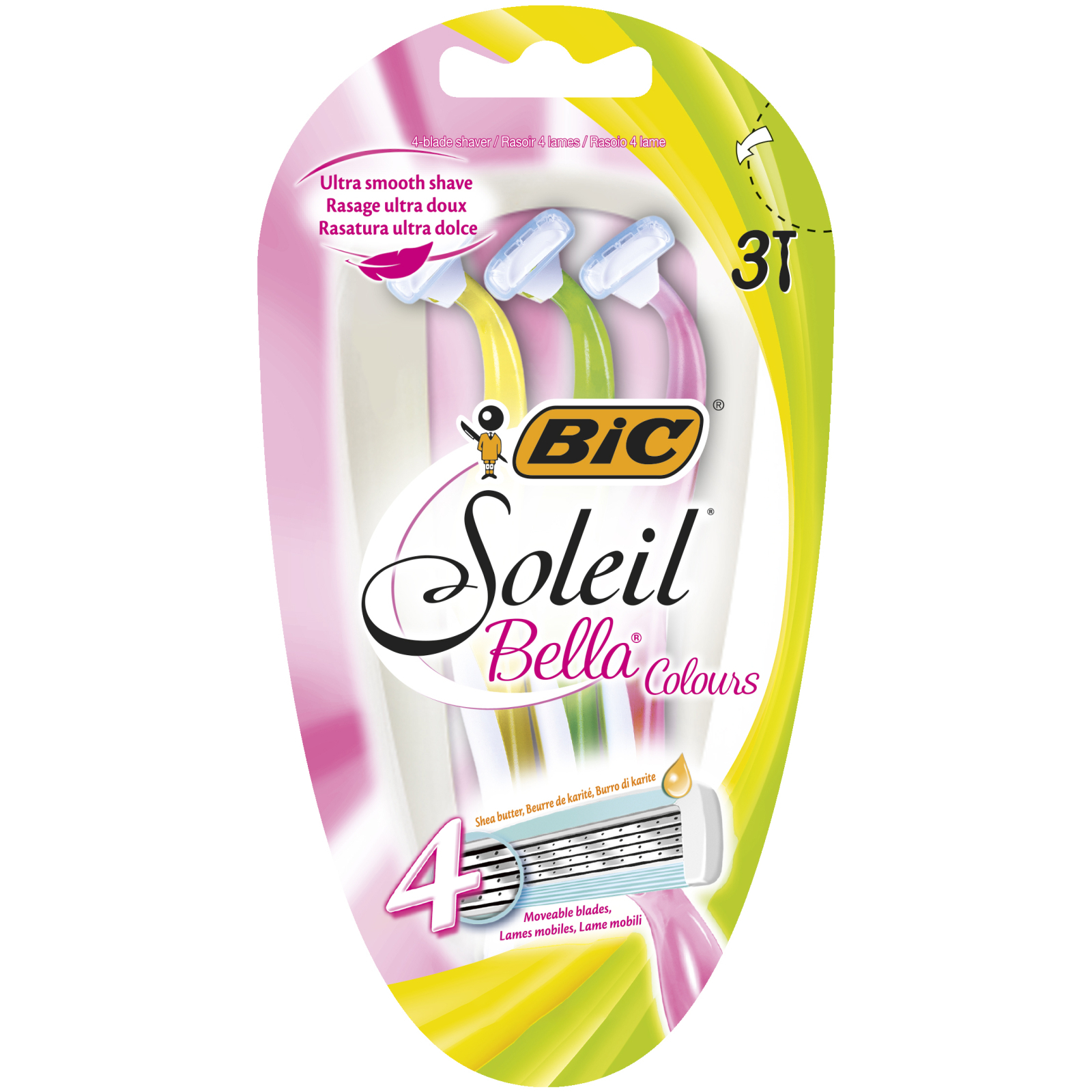 Бритва Bic Soleil Bella Colours одноразова 10 шт. (3086123508552)