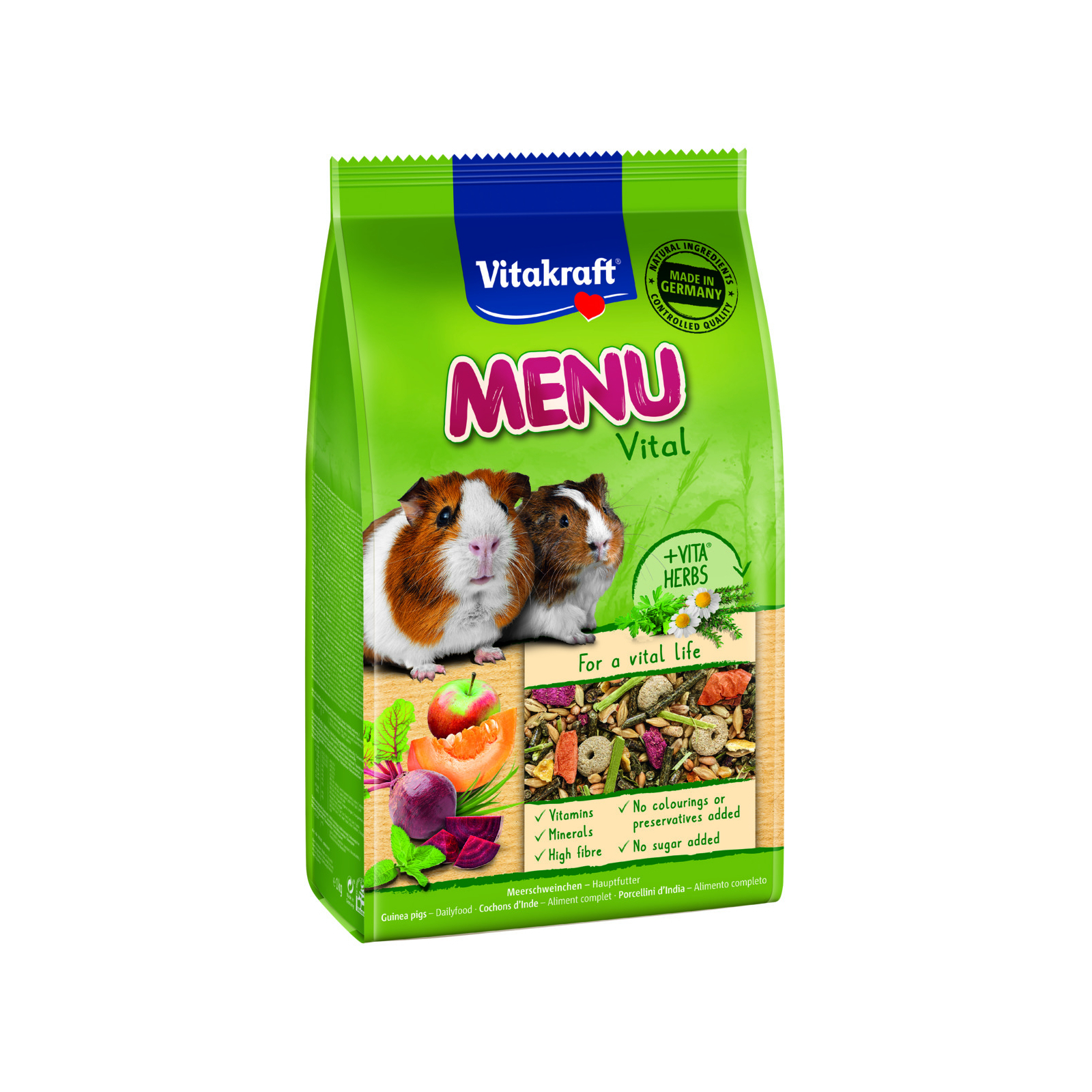 Корм для гризунів Vitakraft Menu Vital для морських свинок 1 кг (4008239255822)