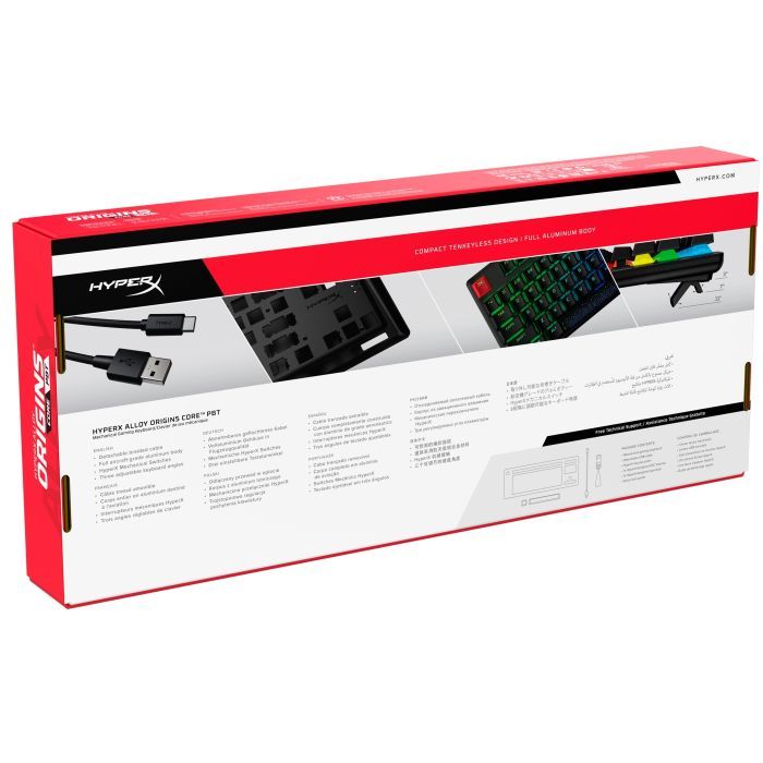 Клавиатура HyperX Alloy Origins Core PBT HX Red (639N7AA) изображение 9