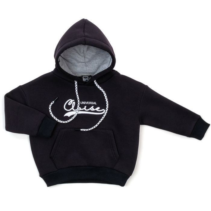 Кофта дитяча Cloise худи флісова (CL0115006-140-darkblue)