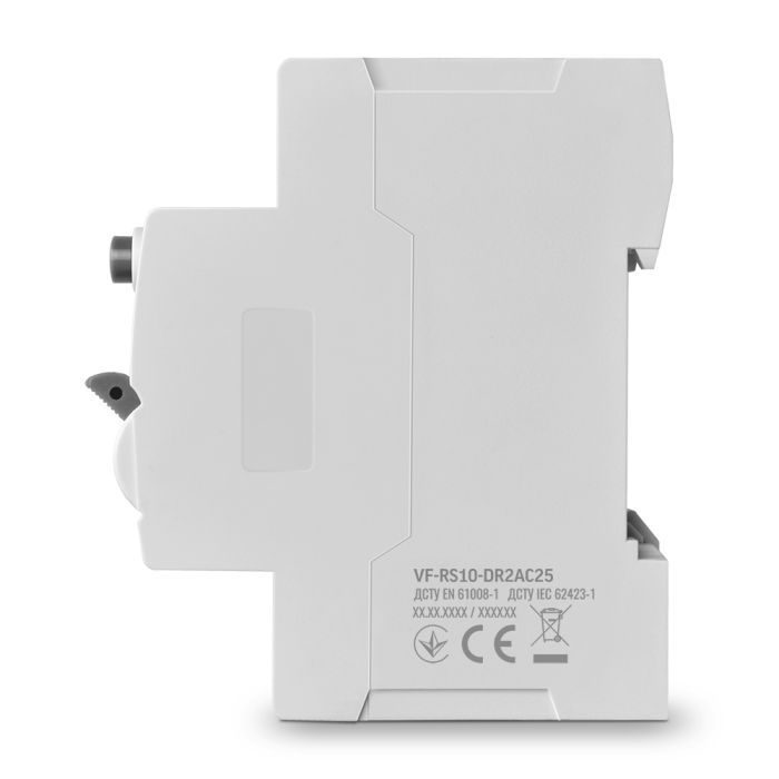 Дифференциальное реле (УЗО) Videx RESIST АС 2п 30мА 10кА 25А (VF-RS10-DR2AC25) изображение 3