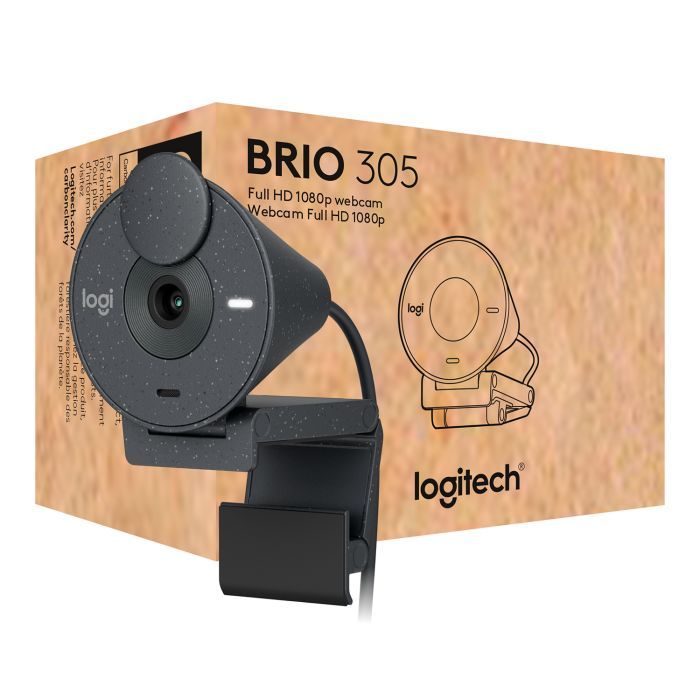 Веб-камера Logitech Brio 305 FHD for Business Graphite (960-001469) зображення 5