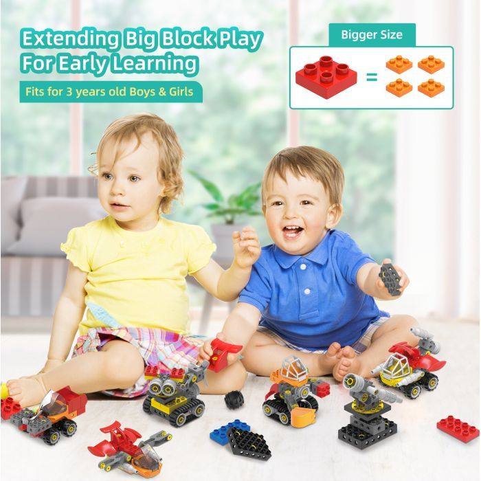 Конструктор Makerzoid Big Building Blocks-Mechanical Engineering Team (MKZ-OBK-MET) зображення 6