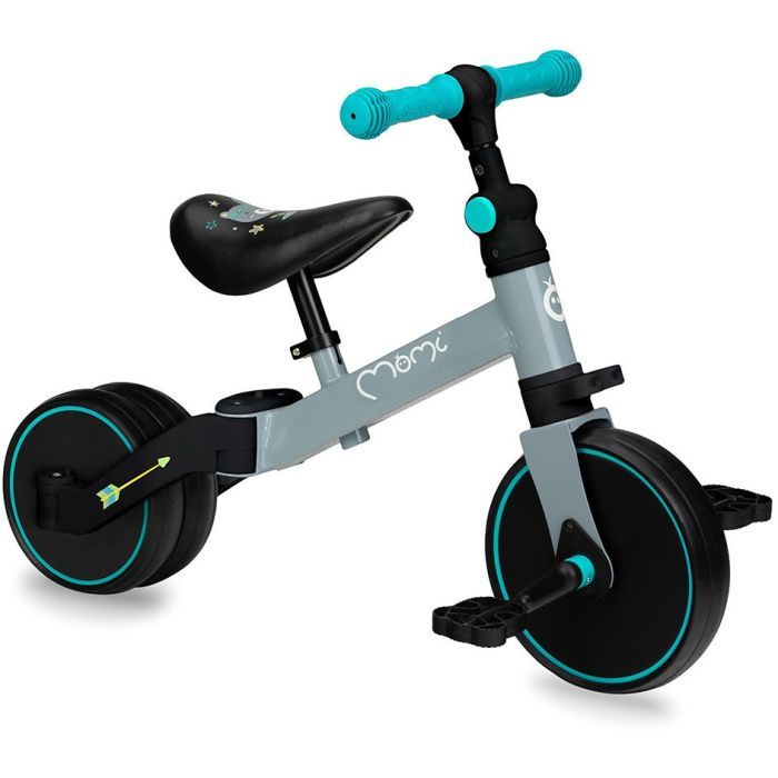 Беговел MoMi Loris 3 в 1 велосипед Grey-Turquoise (ROBI00041) изображение 3