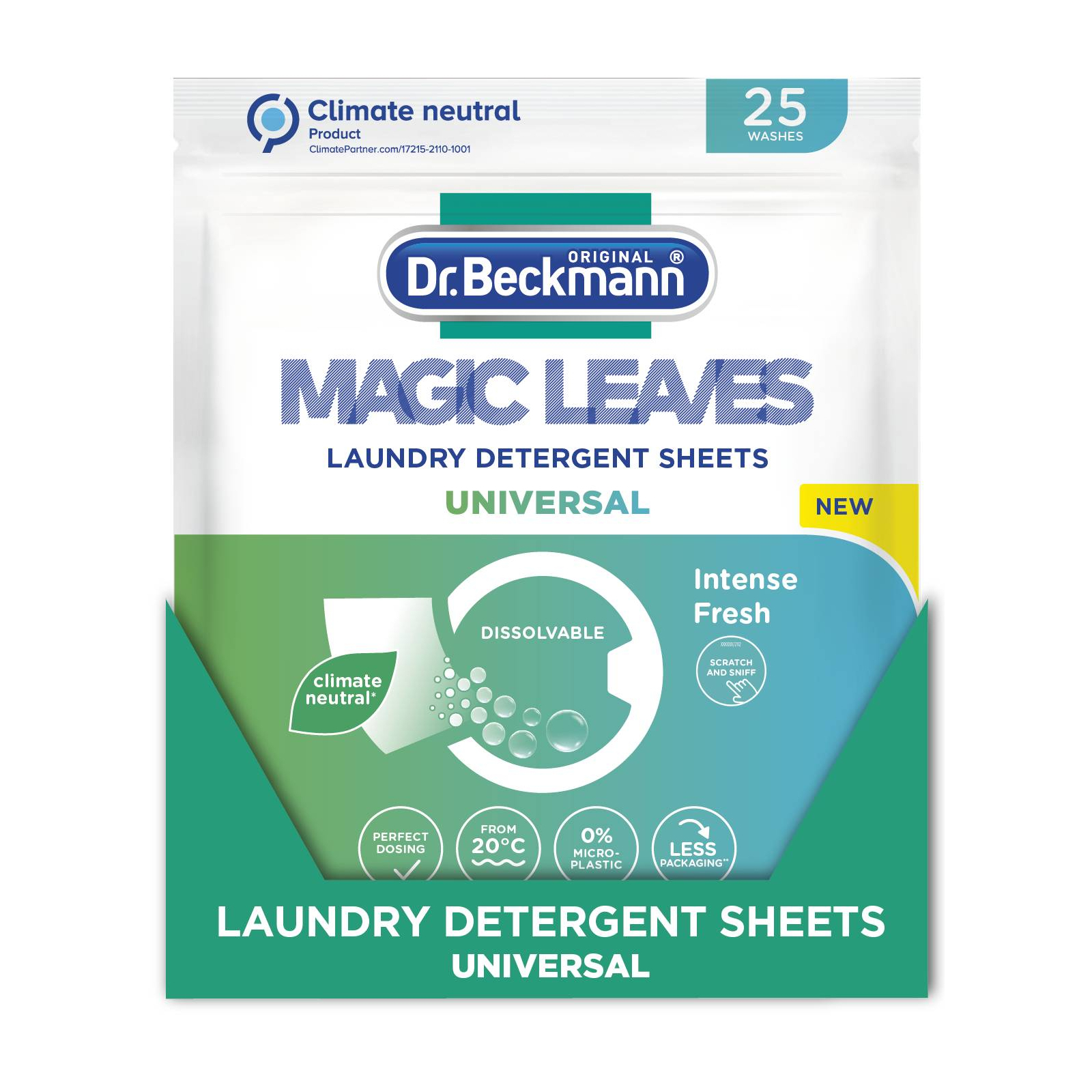 Серветки для прання Dr. Beckmann Magic Leaves Універсальні 25 шт. (4008455585116)
