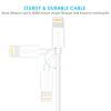 Дата кабель USB 2.0 AM to Lightning 1.8m 2.1A MFI White Choetech (IP0027-WH) изображение 3