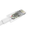 Дата кабель USB 2.0 AM to Lightning 1.8m 2.1A MFI White Choetech (IP0027-WH) изображение 4