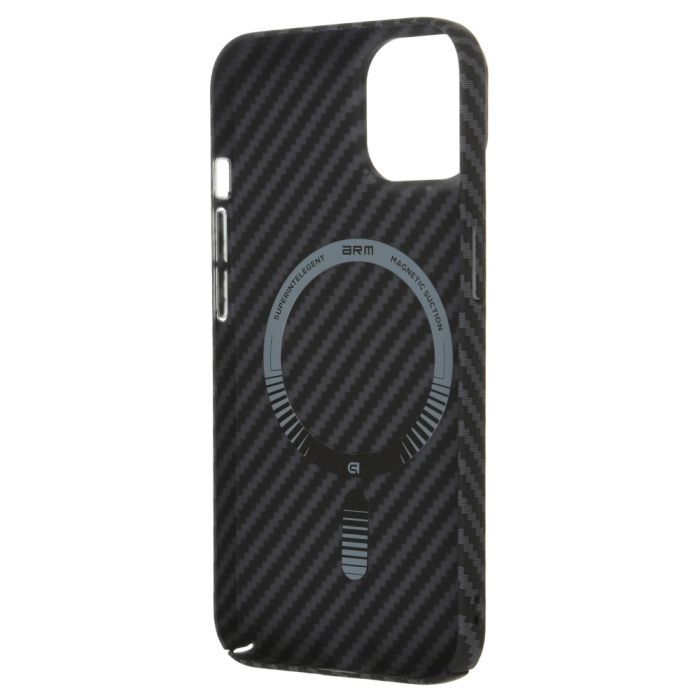 Чехол для мобильного телефона Armorstandart LikeCarbon MagCase Apple iPhone 14 Black (ARM66363) изображение 2