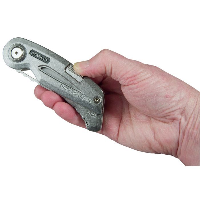 Нож монтажный Stanley QUICKSLIDE SPORT UTILITY KNIFE складной с двумя лезвиями (0-10-813) изображение 3